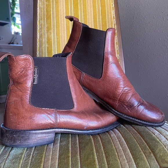 Chelsea granny leather boot deep brown leather ankle boots - Picture 2 of 8